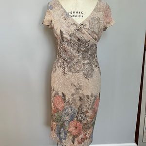 Adrianna Papell lace floral dress